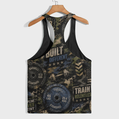 Camo Racerback Tank Top – Tactical Strength for Bodybuilders- TT03212
