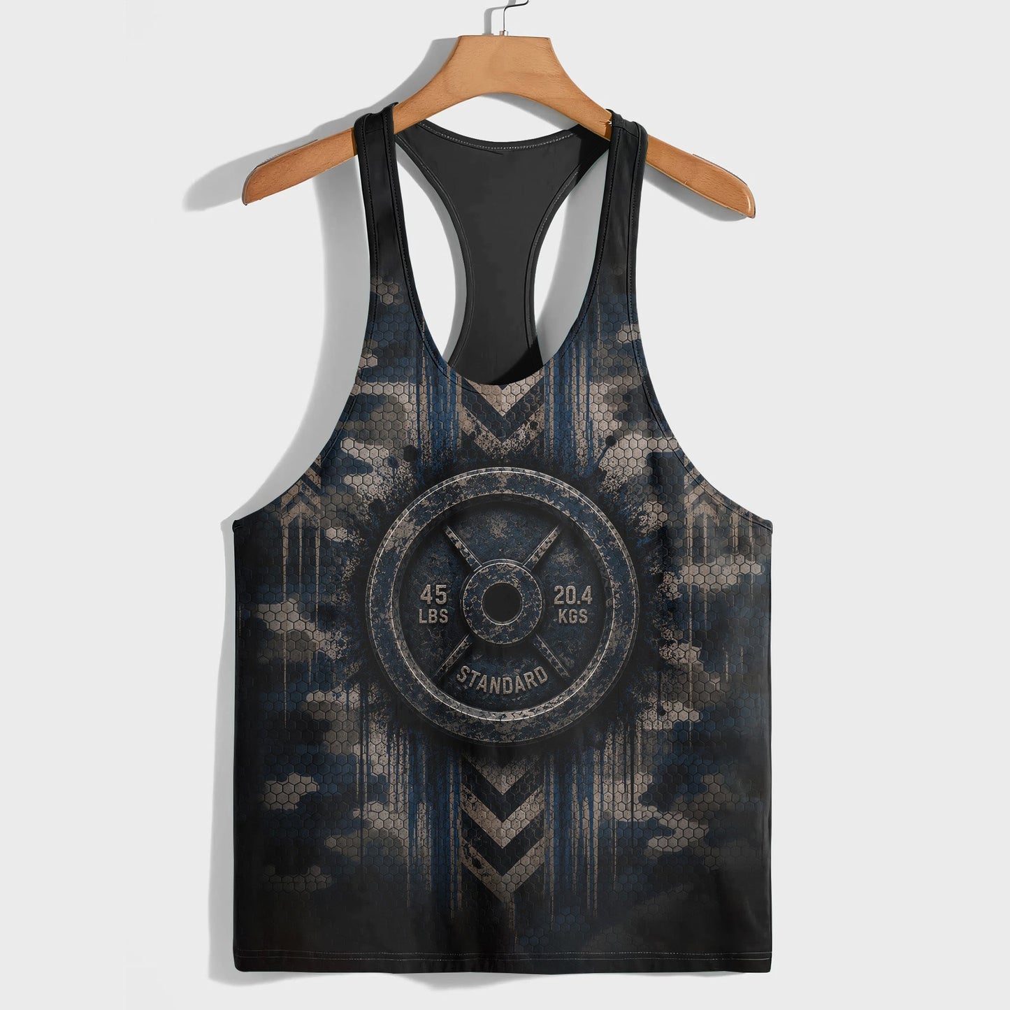 Camo Racerback Tank Top – Tactical Strength for Bodybuilders- TT03233