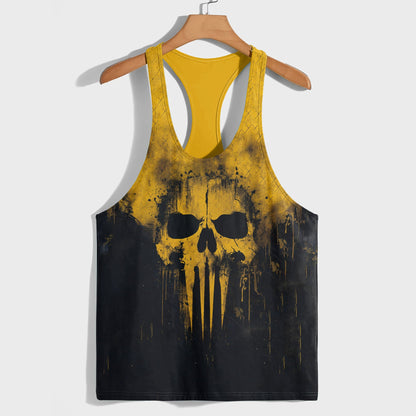 Skull 3D Racerback Tank Top- TT03244