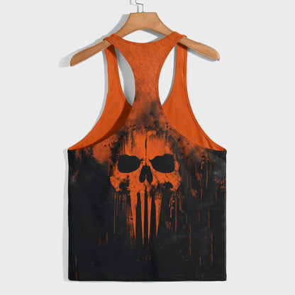 Skull 3D Racerback Tank Top- TT03245