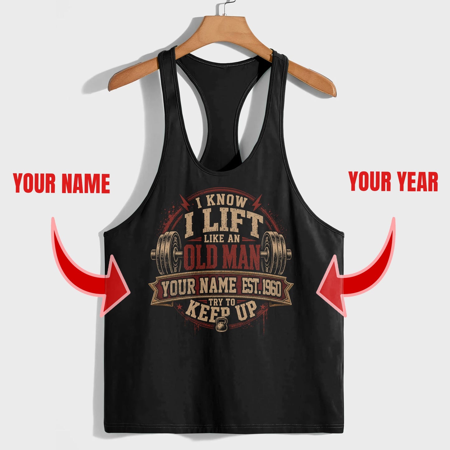 Customized Racerback Tank Top- TT03283