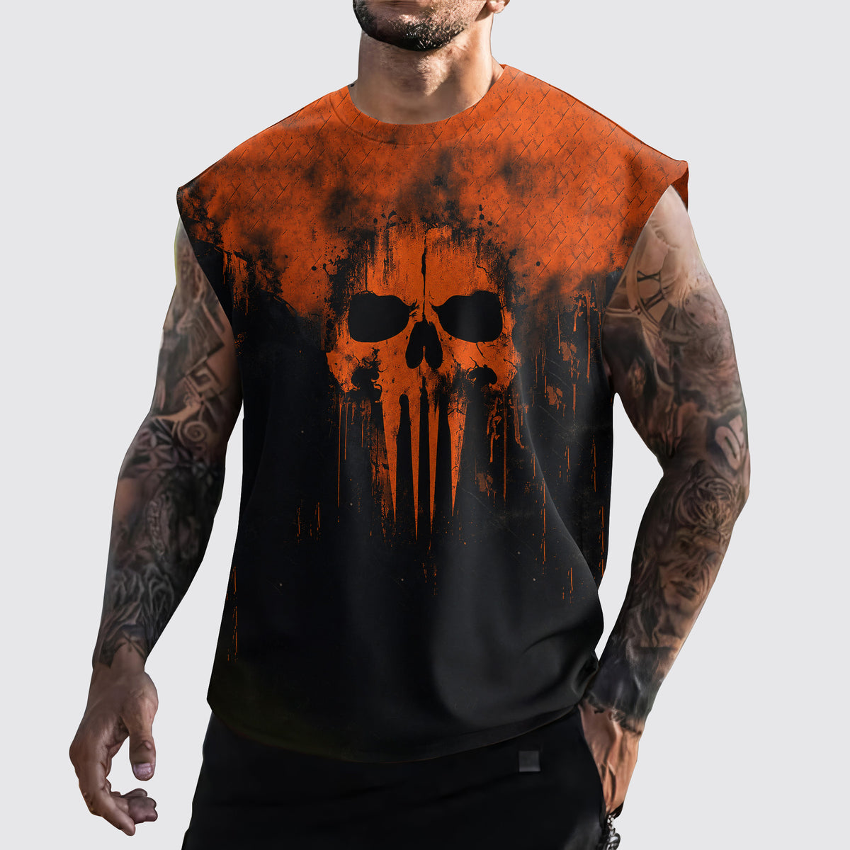 Dread Skull Cut-Off Tank- TT03322