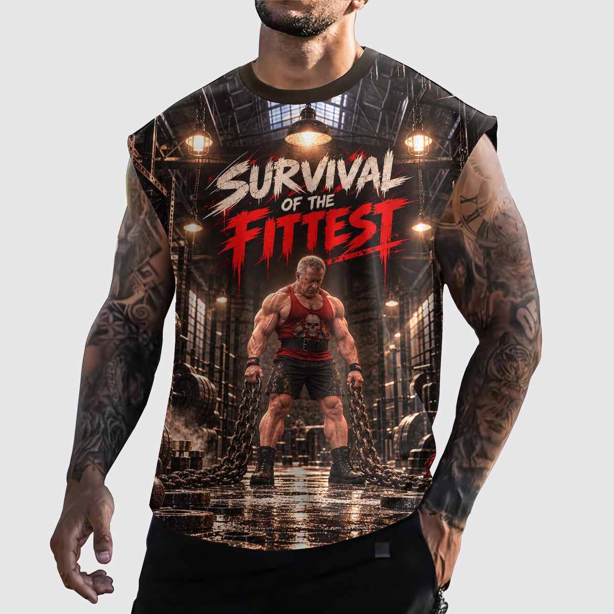 MuscleMax Cut-Off Tank- TT03366