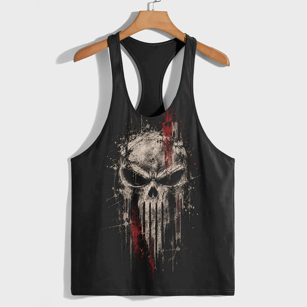 Skull 3D Racerback Tank Top- TT03382