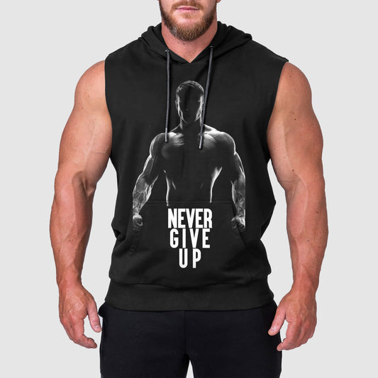 Ultimate Gym Sleeveless Hoodie for Men: Stay Cool and Comfy During Intense Workouts- TT00177