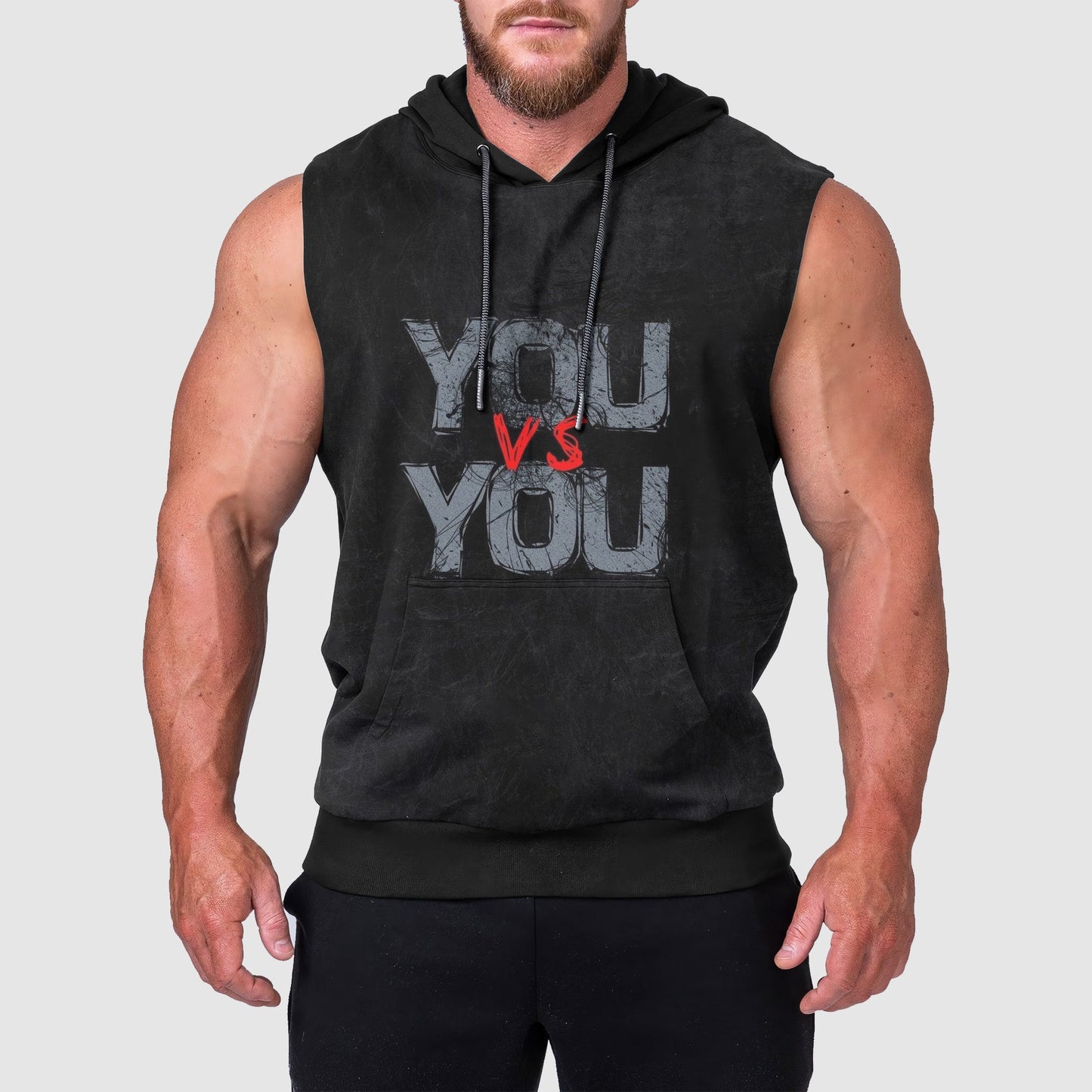 Ultimate Gym Sleeveless Hoodie for Men: Stay Cool and Comfy During Intense Workouts- TT00178