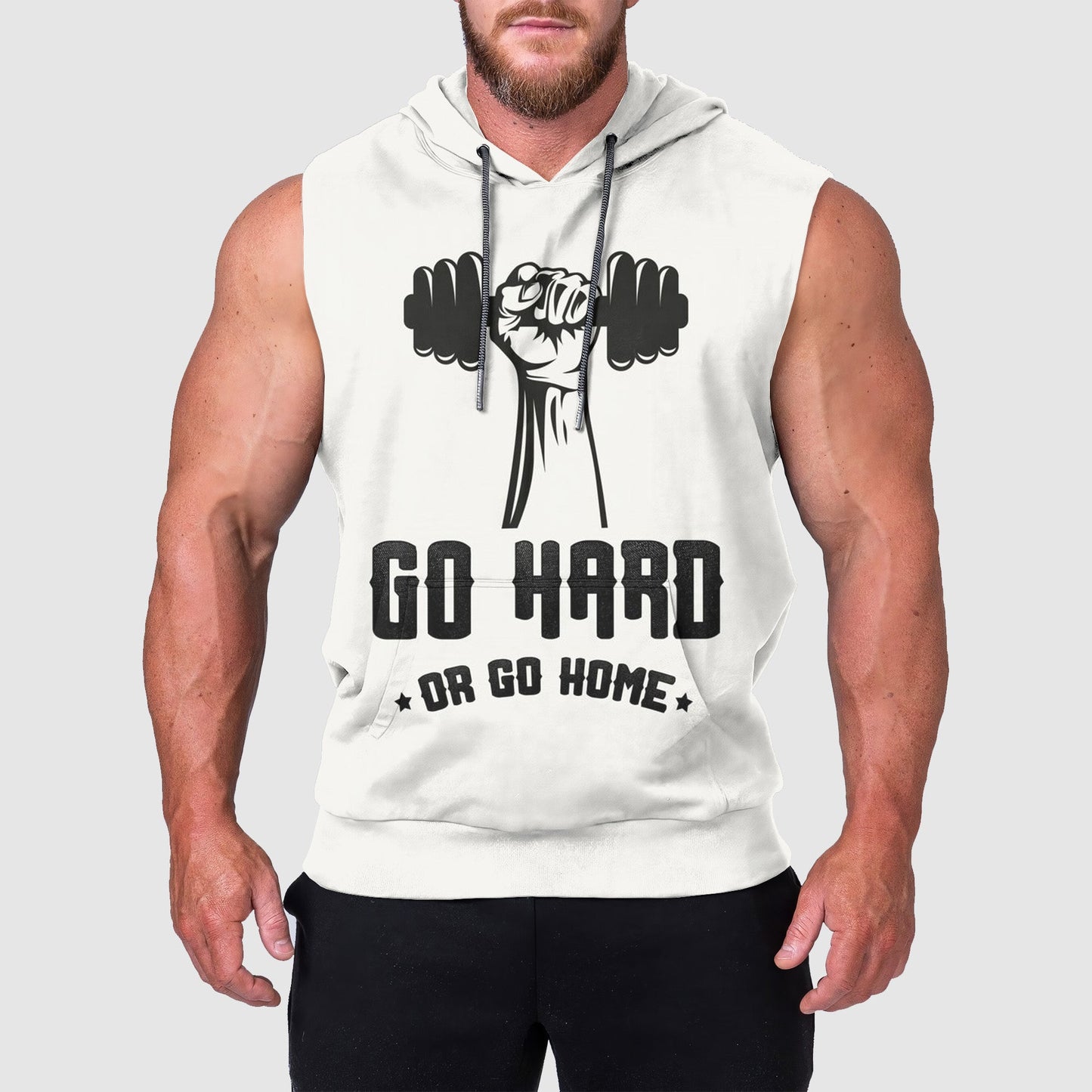 Ultimate Gym Sleeveless Hoodie for Men: Stay Cool and Comfy During Intense Workouts- TT00189